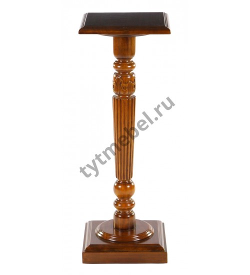 HK-746. Подставка для цветов (массив красного дерева) NBA Pecan M, цвет: итал. орех, 36*36(98) см